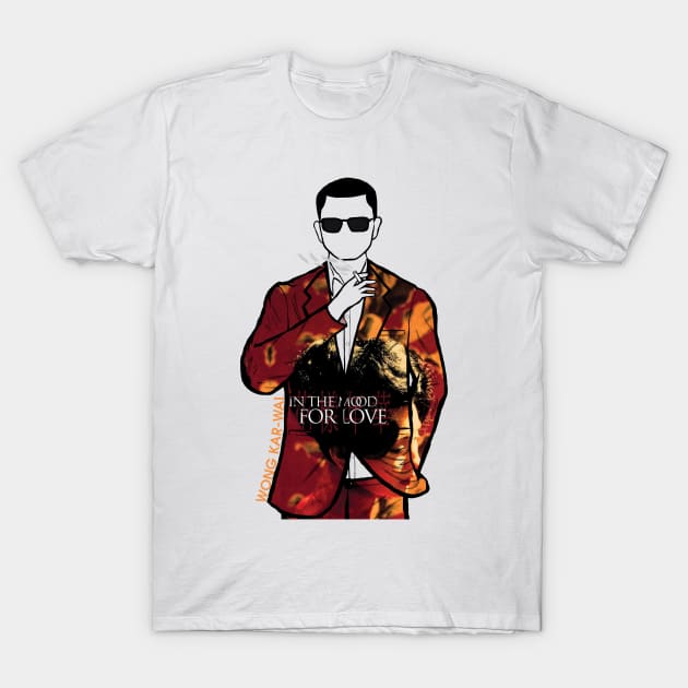 A Portrait of Wong Kar-Wai director of In the Mood for Love T-Shirt by Youre-So-Punny